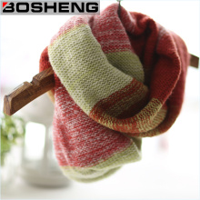 Women Winter Acrylic Contract Knitted Soft Shawl Infinity Scarf